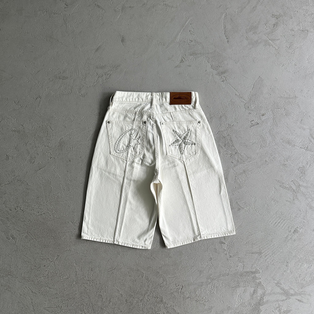 Corteiz C-Star Denim Shorts