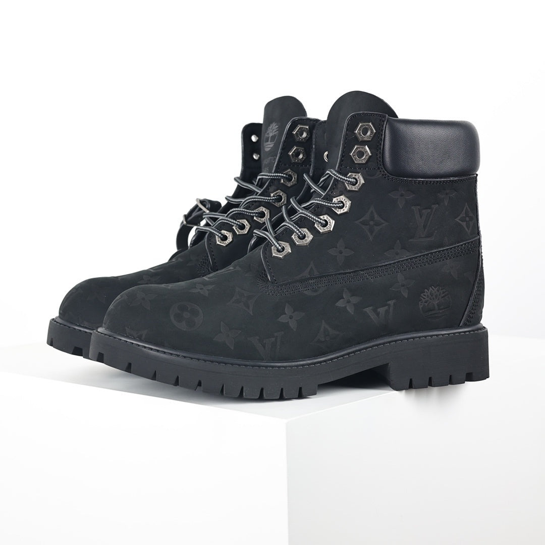 Timberland x Louis Vuitton Black Boots