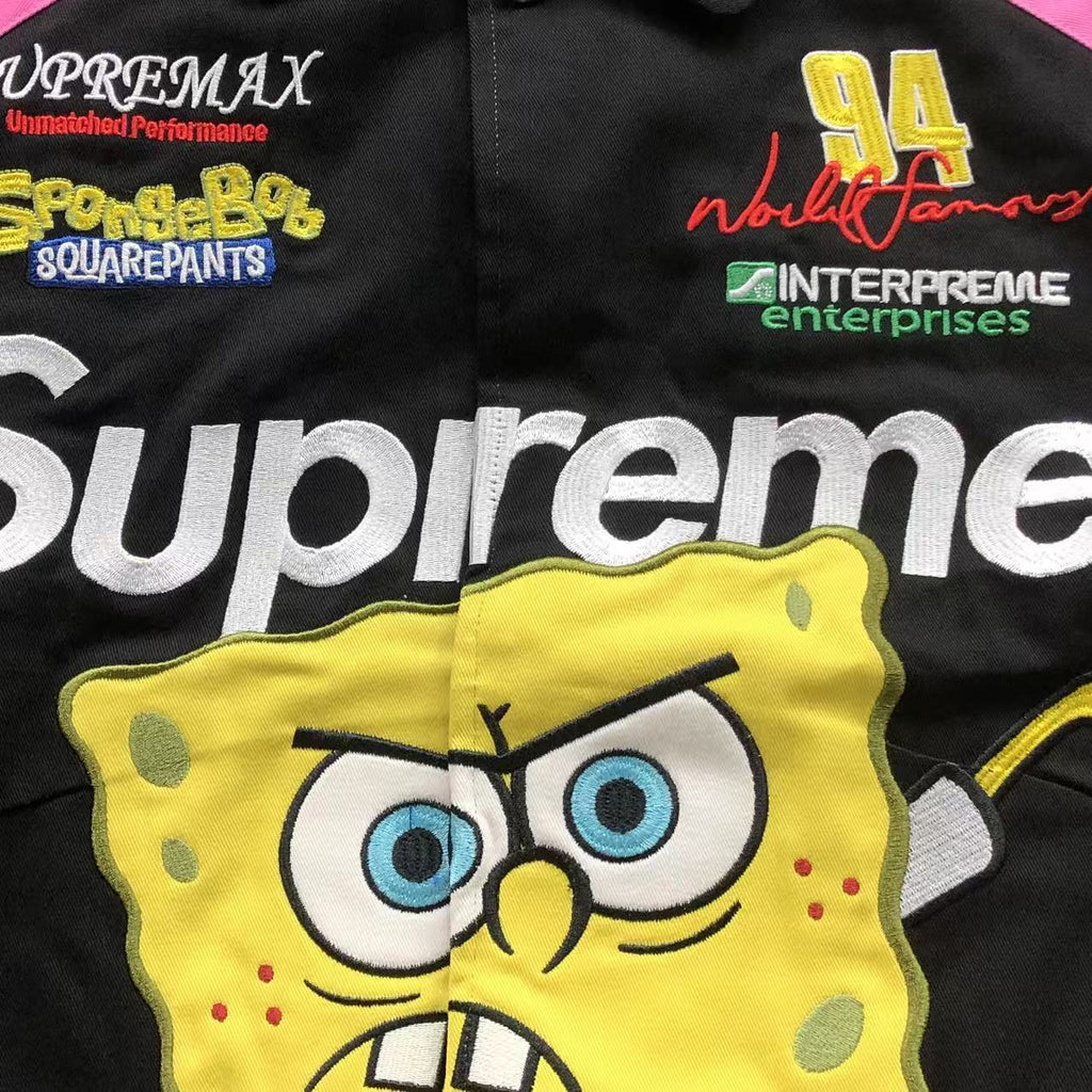 Supreme x SpongeBob x Jeff Hamilton Racing Jacket