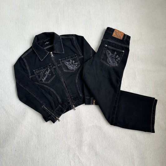Broken Planet Black Denim Set