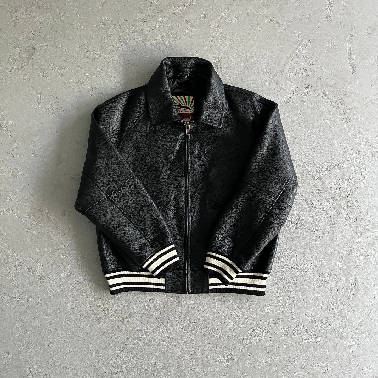 Corteiz Alcatraz Leather Jacket