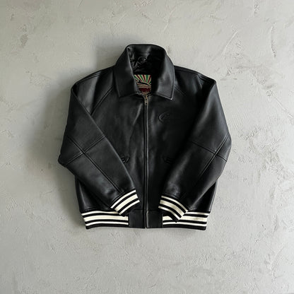 Corteiz Alcatraz Leather Jacket