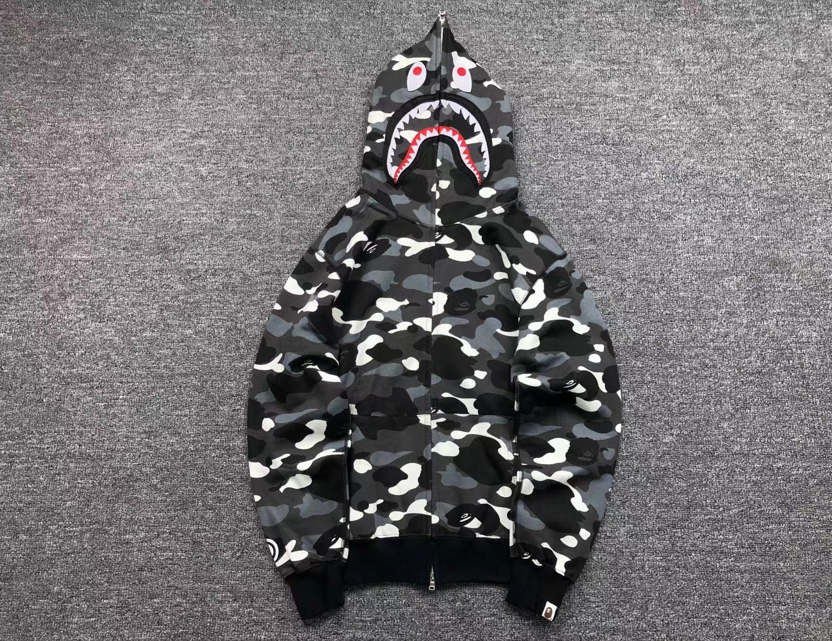Bape Shark Camo Hoodies
