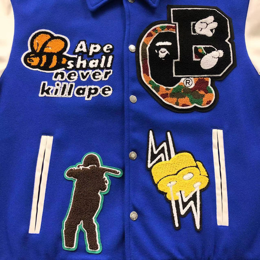 Bape Varsity Leather Jackets