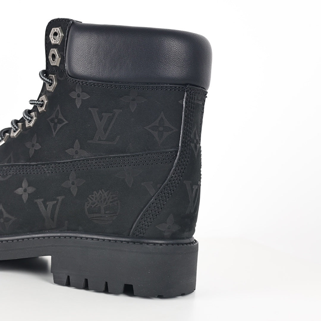 Timberland x Louis Vuitton Black Boots