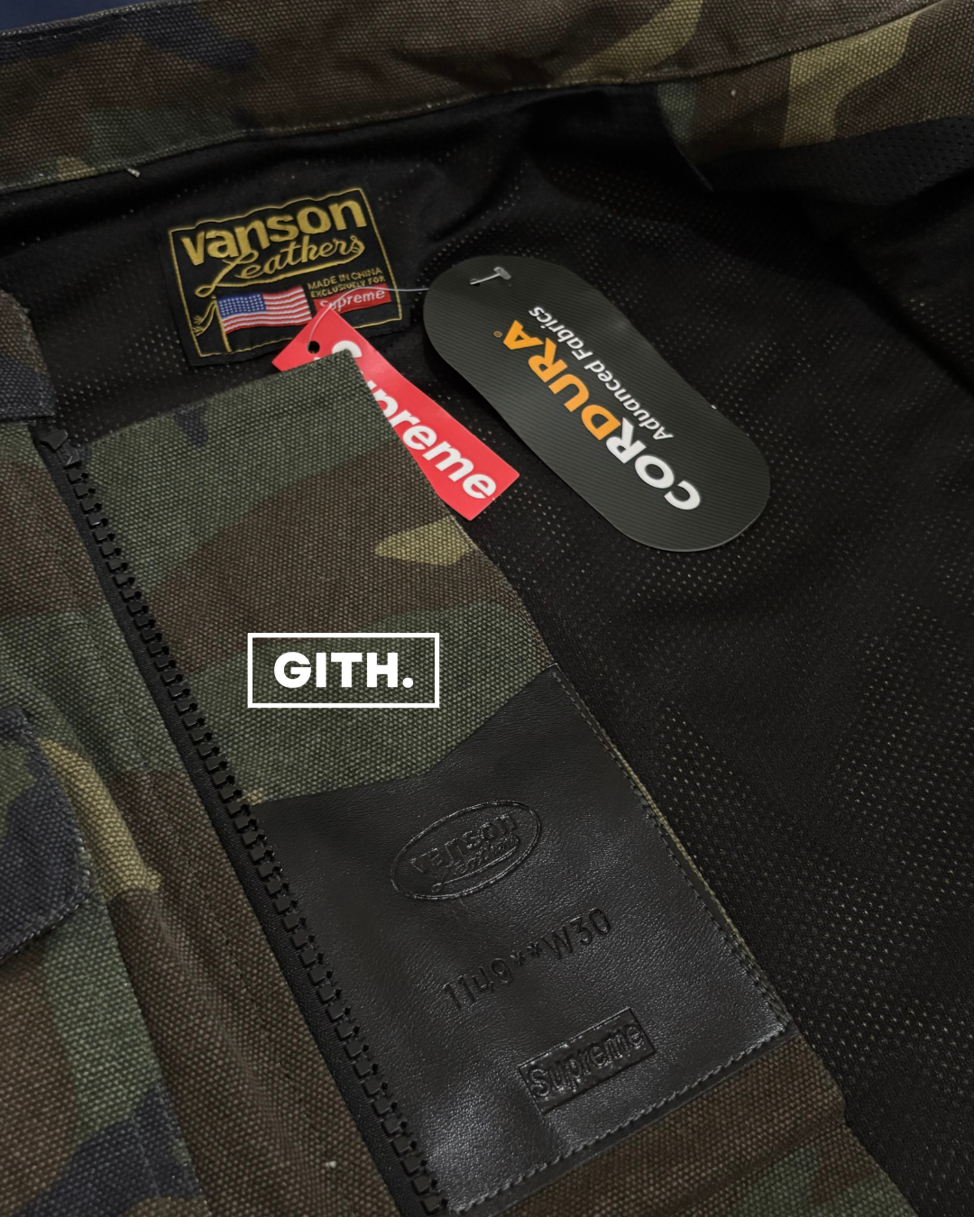 Supreme Vanson Leathers Cordura Jacket