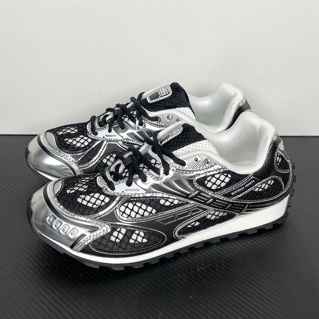 Bottega Veneta Orbit Sneakers Abyss Silver
