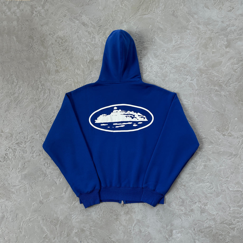 Corteiz Alcatraz Puff Print Washed Royal Sets