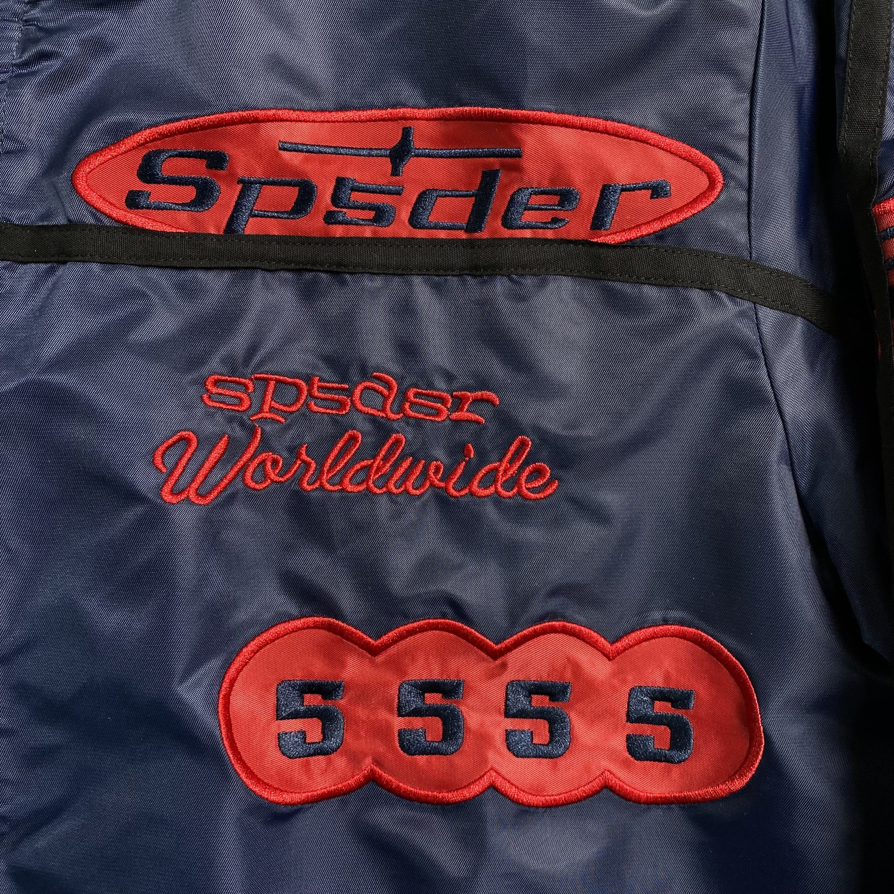 SP5DER Satin Bomber Jacket