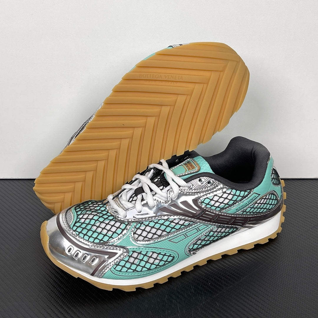 Bottega Veneta Orbit Sneakers Green Oasis / Espresso