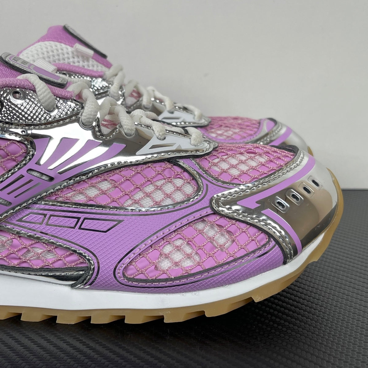 Bottega Veneta Orbit Sneakers Gloss Pink/Silver