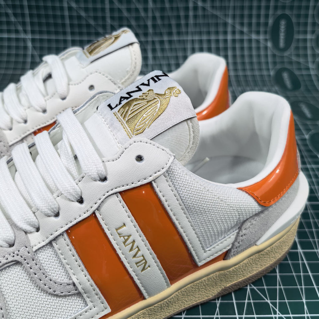Lanvin Orange Clay Sneakers
