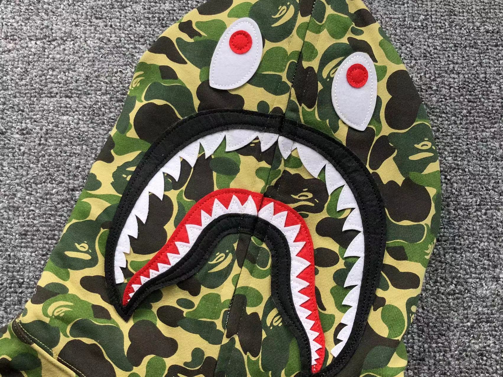 Bape Shark Camo Hoodies