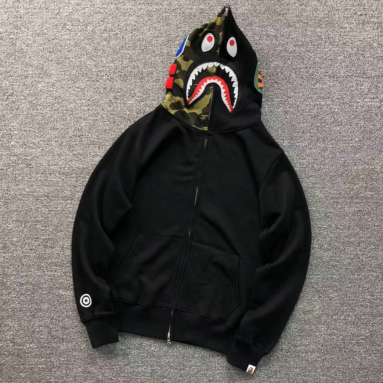 Bape Shark Camo Hoodies
