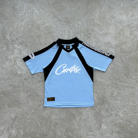 Corteiz Blue Panel Jersey Tee