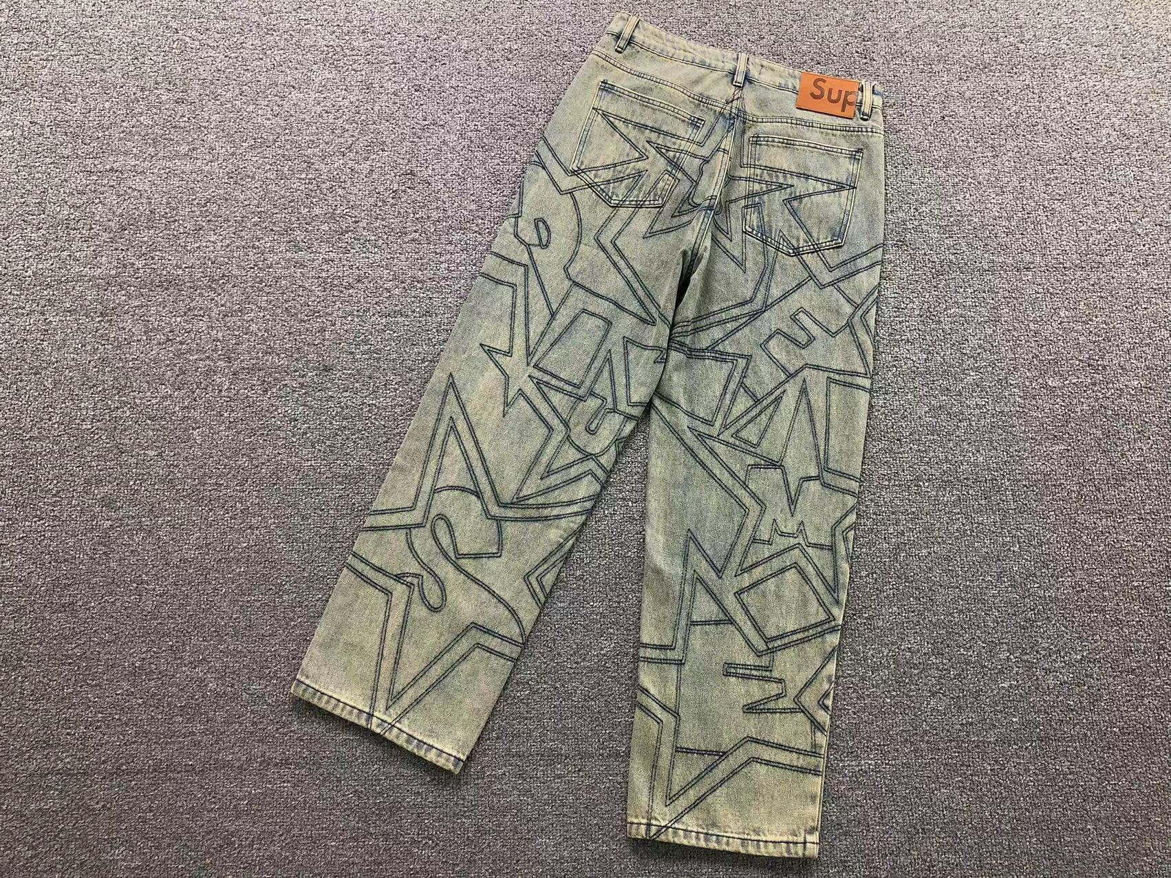 Supreme Stars Stitched Jeans