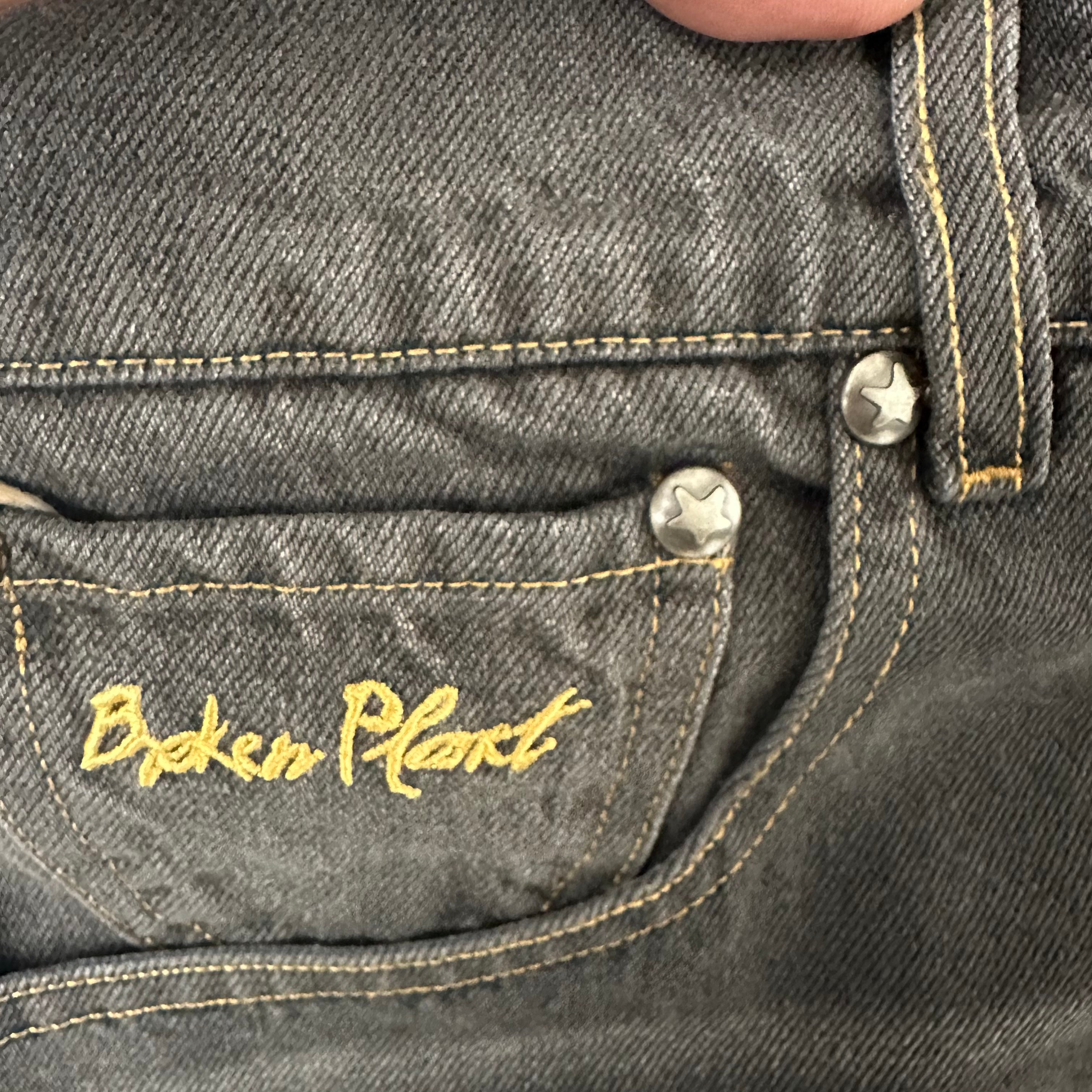Broken Planet Washed Black Pants