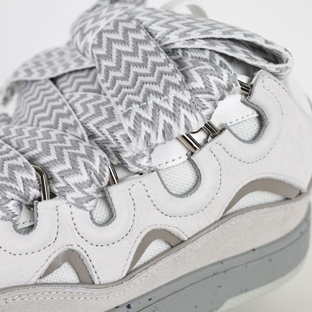 Lanvin Curb Sneakers in White
