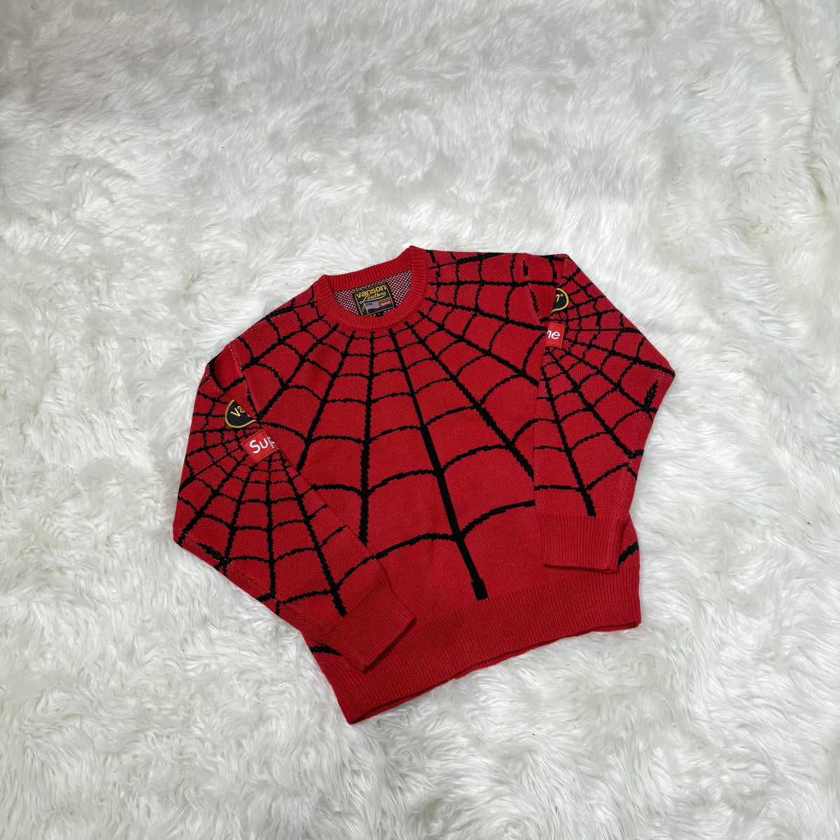 Supreme x Vanson Leathers x Marvel Spider-Man Sweater
