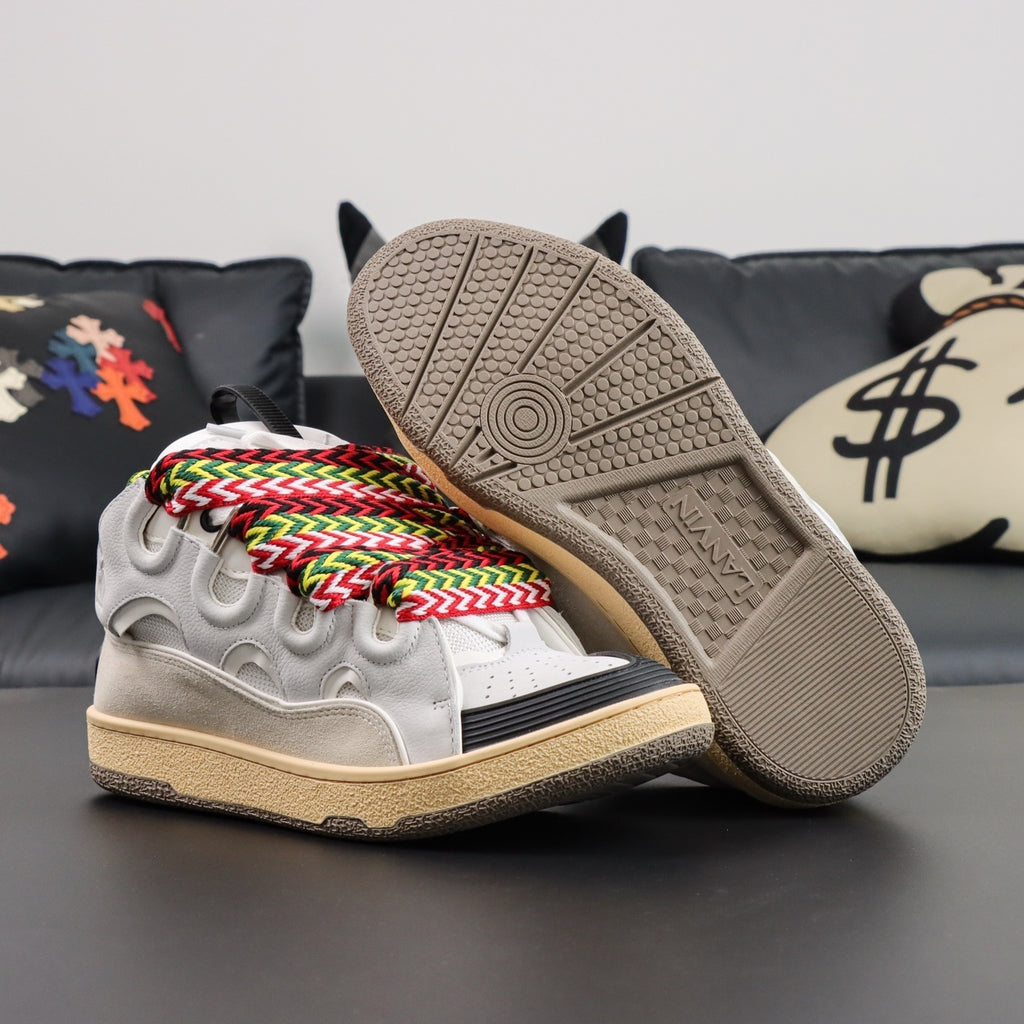 Lanvin Curb Sneakers White/Grey
