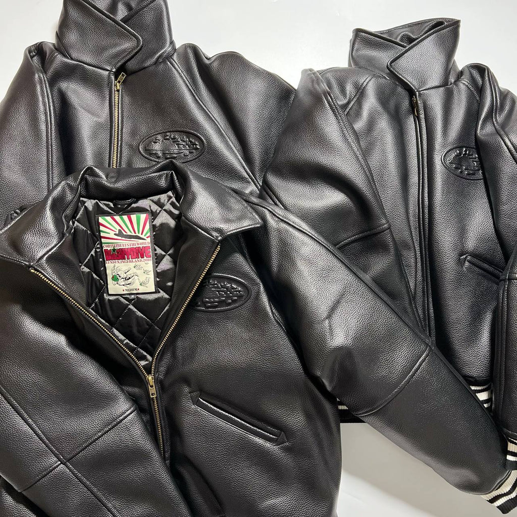 Corteiz Alcatraz Leather Jacket