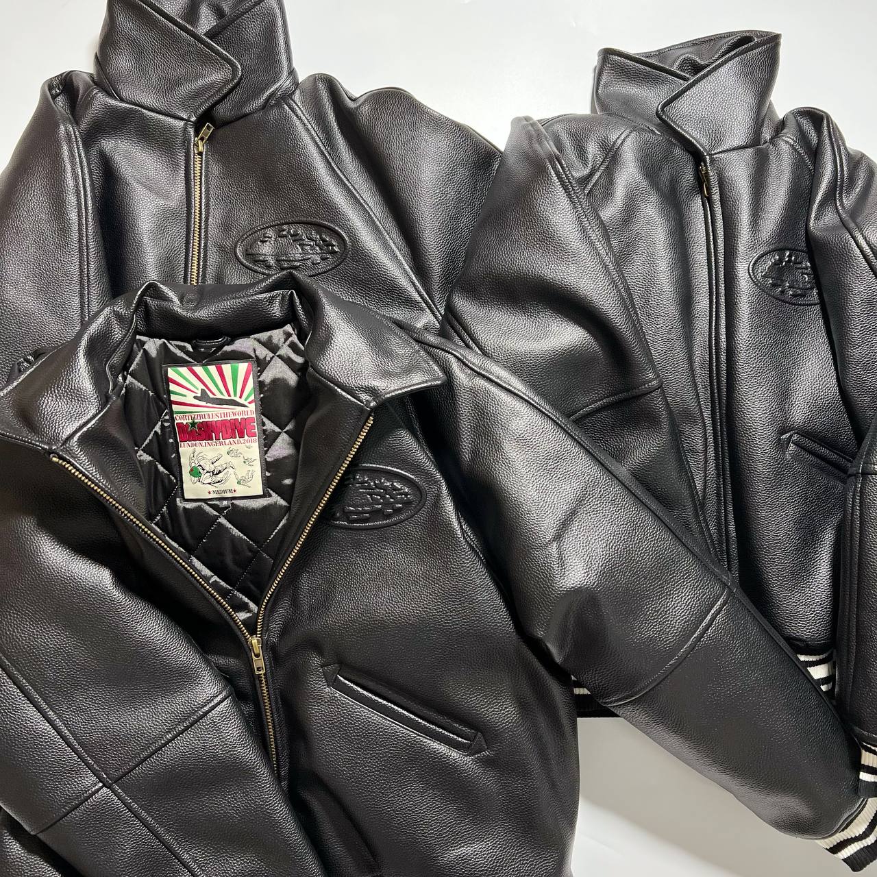 Corteiz Alcatraz Leather Jacket