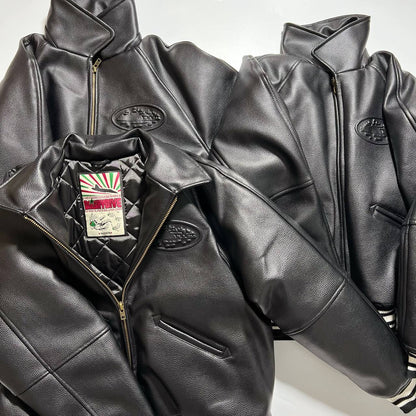 Corteiz Alcatraz Leather Jacket