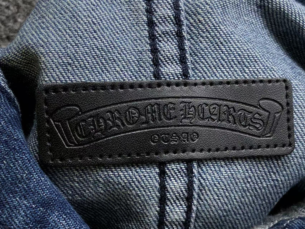 Chrome Hearts Hooded Denim Jacket