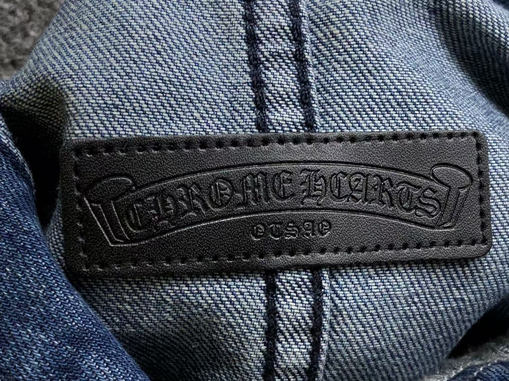 Chrome Hearts Hooded Denim Jacket