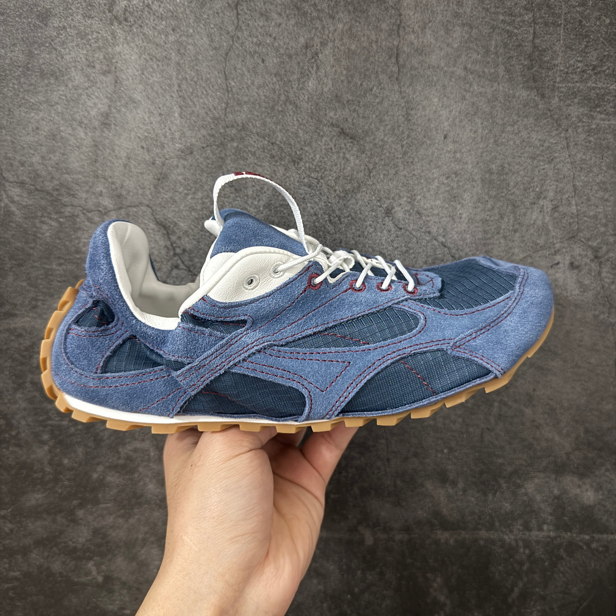 Bottega Veneta Orbit Flash Sneaker Blu Venezia