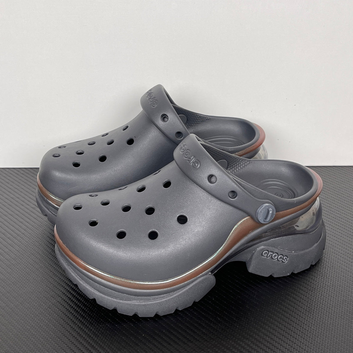 (Women's) Black Crocs Super Bae Clog