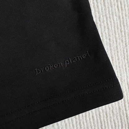 Broken Planet Cotton Short - Midnight Black