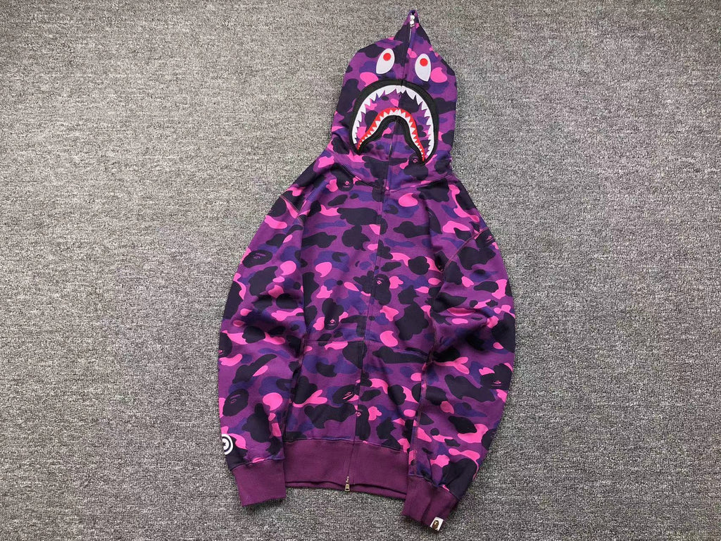 Bape Shark Camo Hoodies