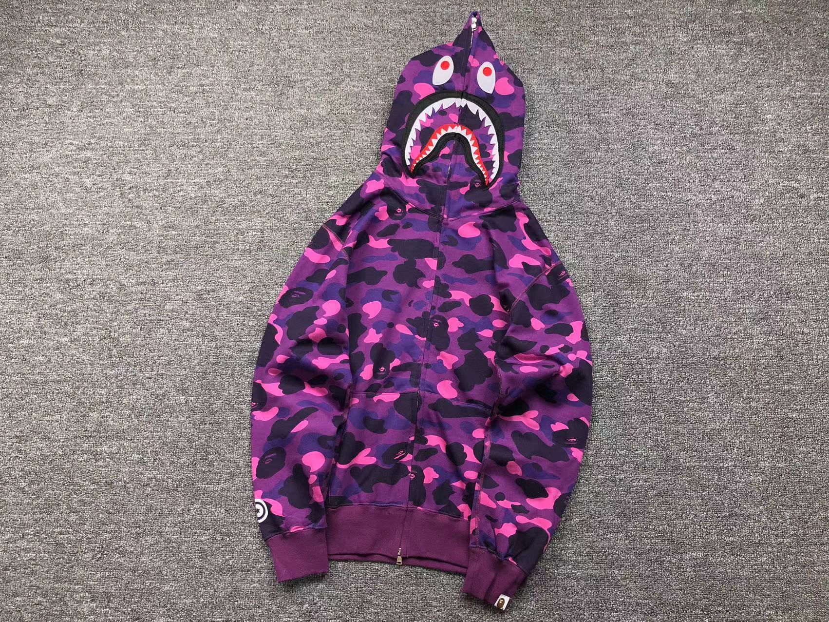Bape Shark Camo Hoodies