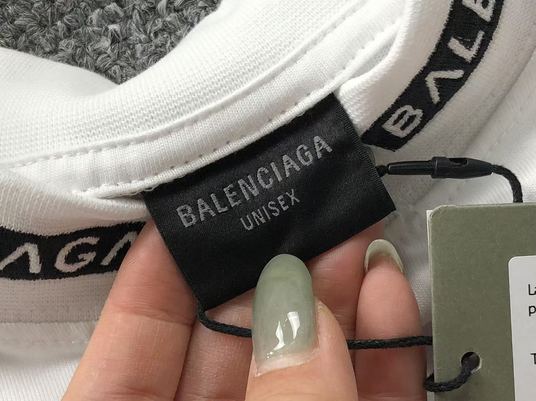 Balenciaga Multi-Logo Print Long Sleeve