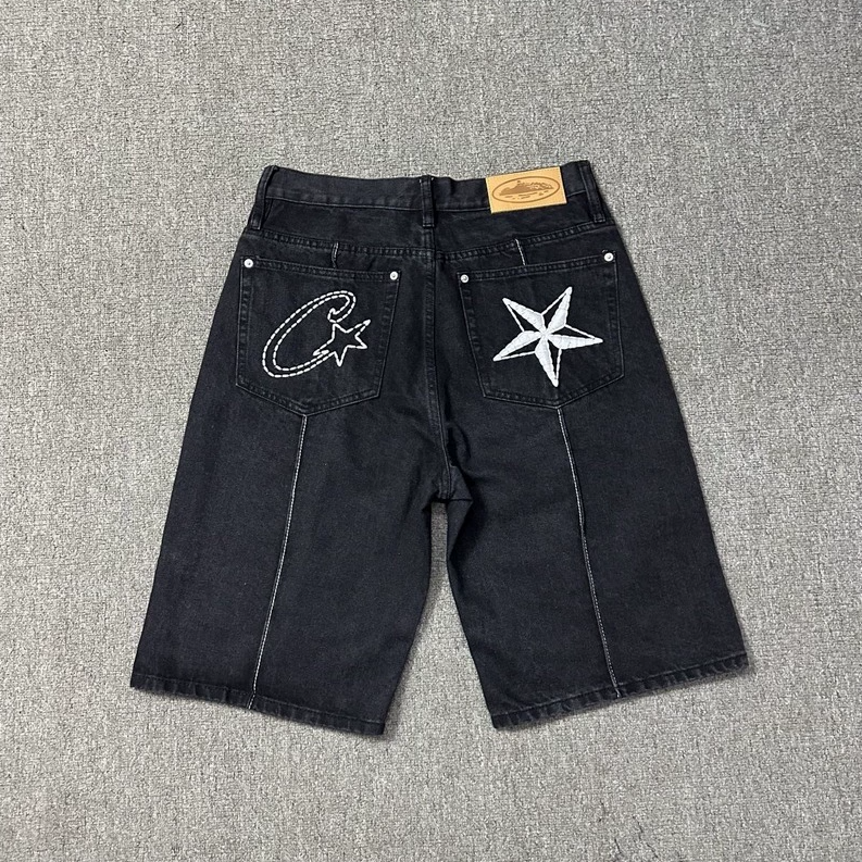 Corteiz C-Star Denim Shorts