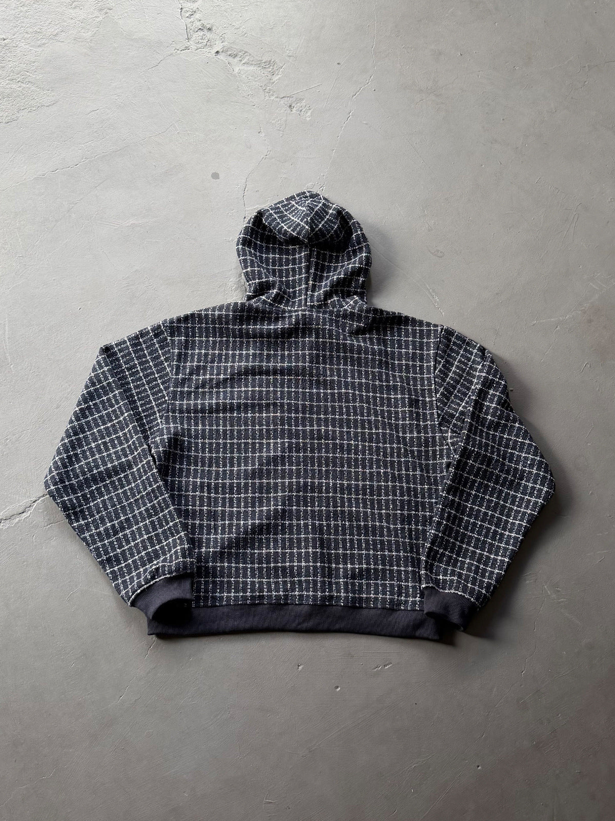 Derschutze "on air" tweed zip-up hoodie