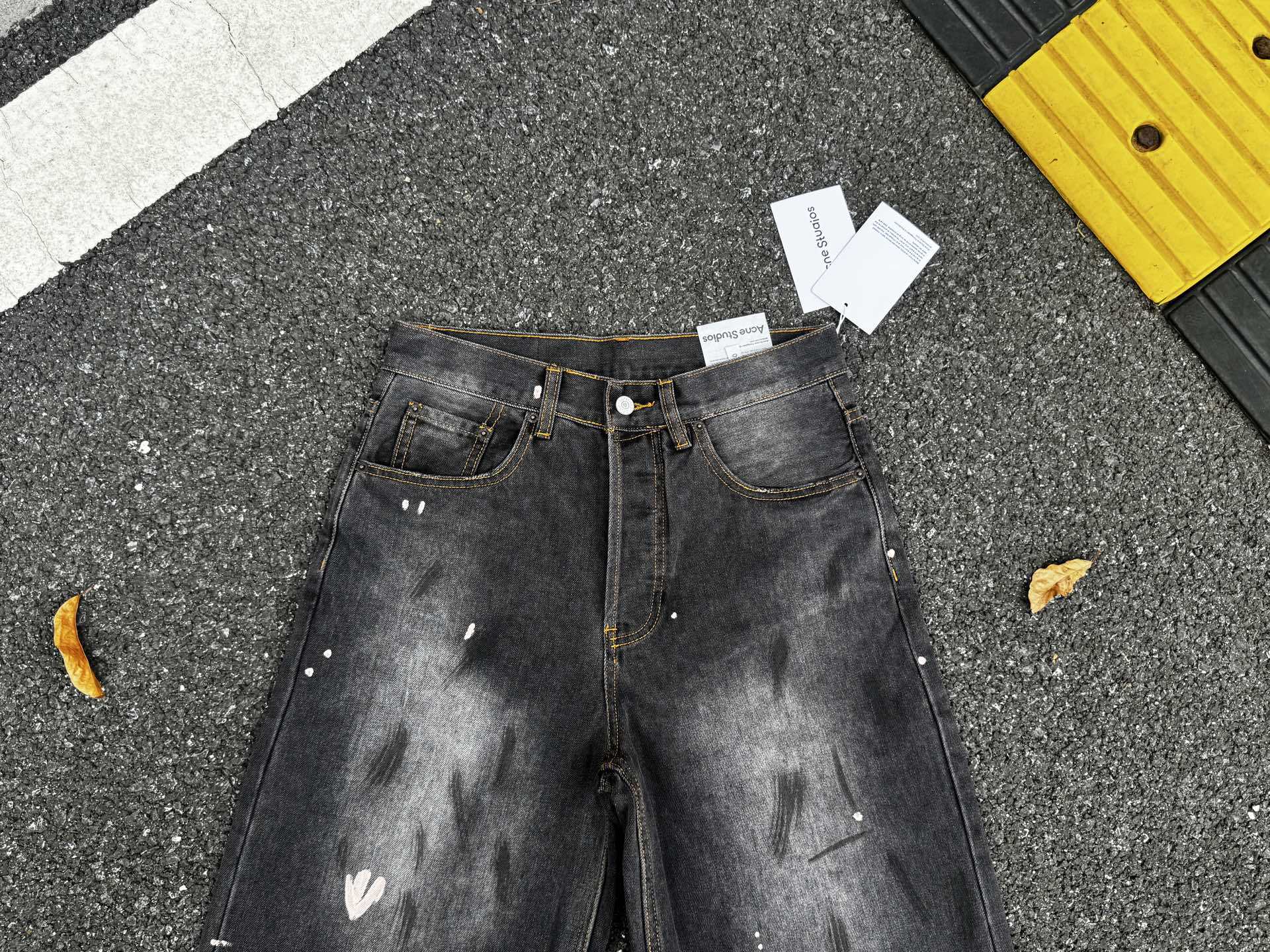Acne Studios Black Denim Jorts