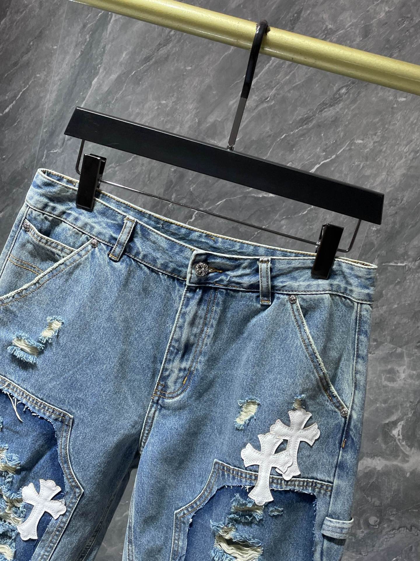Chrome Hearts Denim Shorts