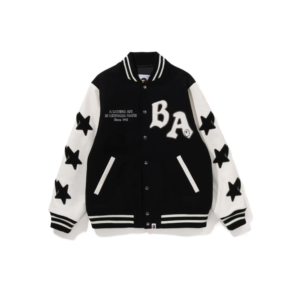 Bape Varsity Leather Jacket