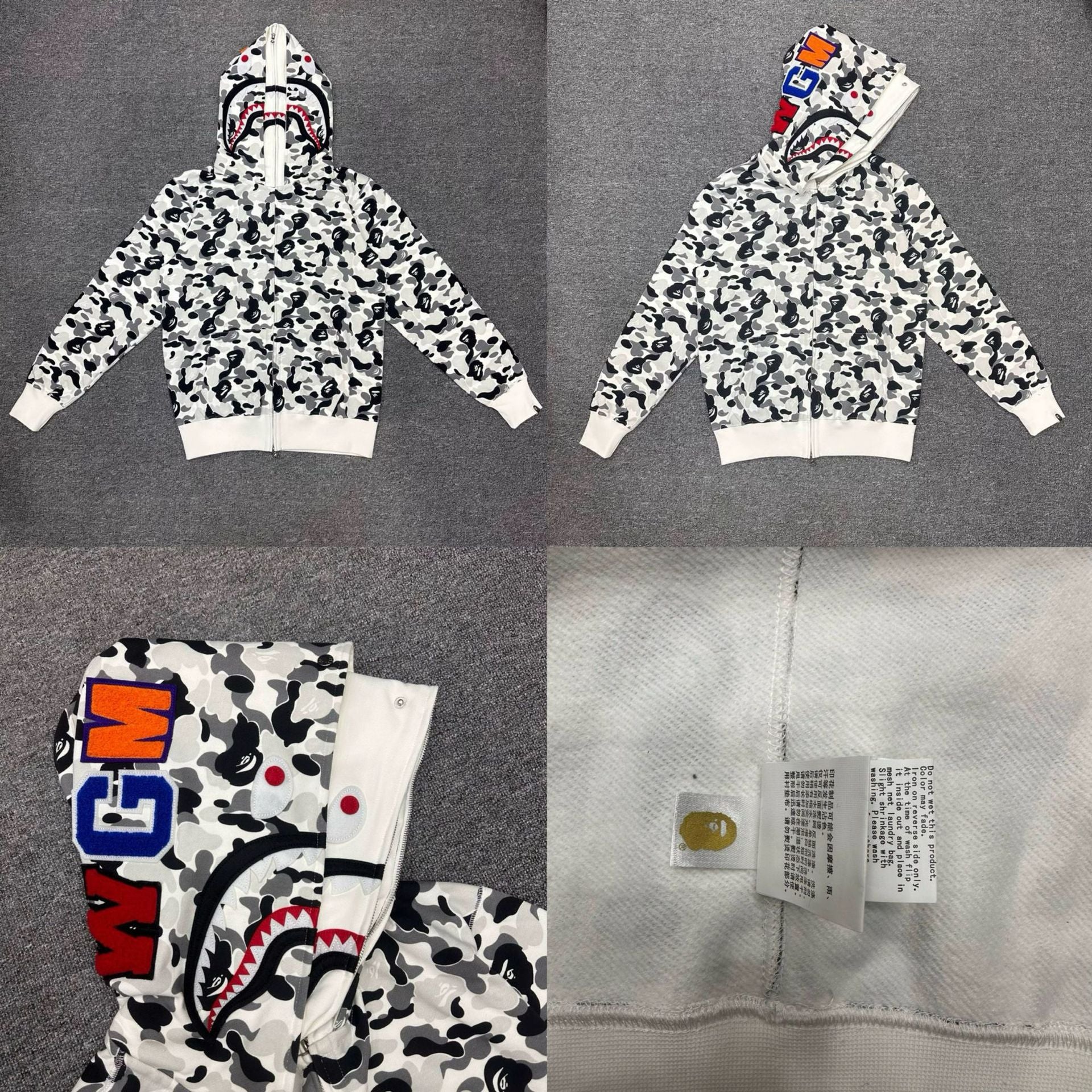 Bape Camo Double Hoodies