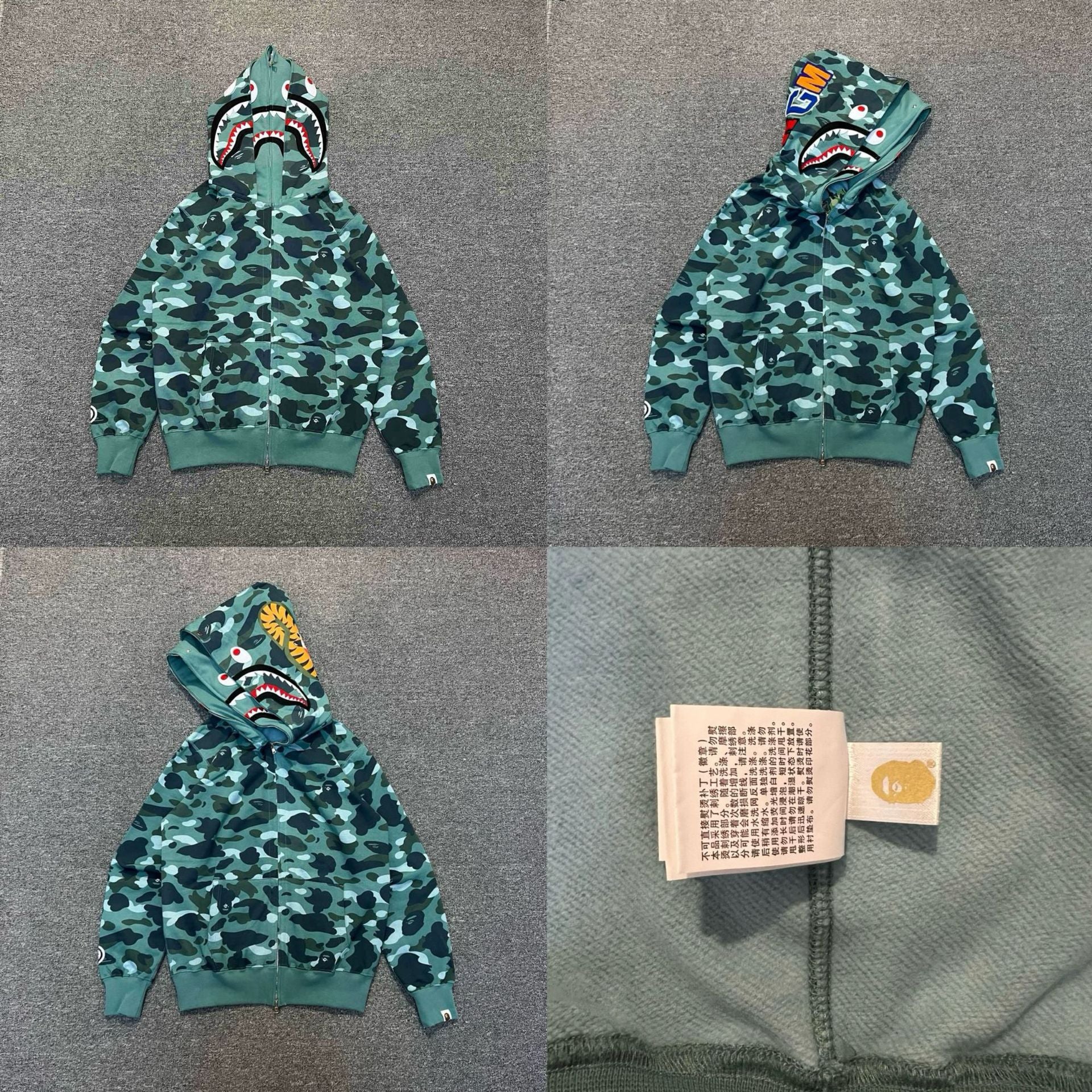Bape Camo Double Hoodies