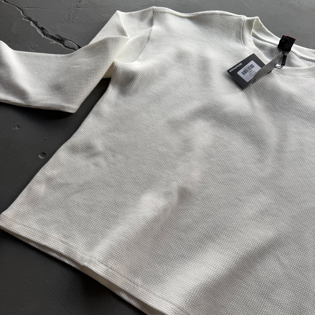 Derschutze "Blossom" Waffle Longsleeve White