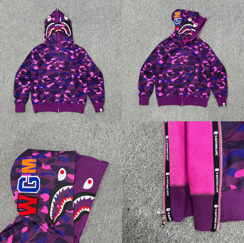 Bape Camo Double Hoodies