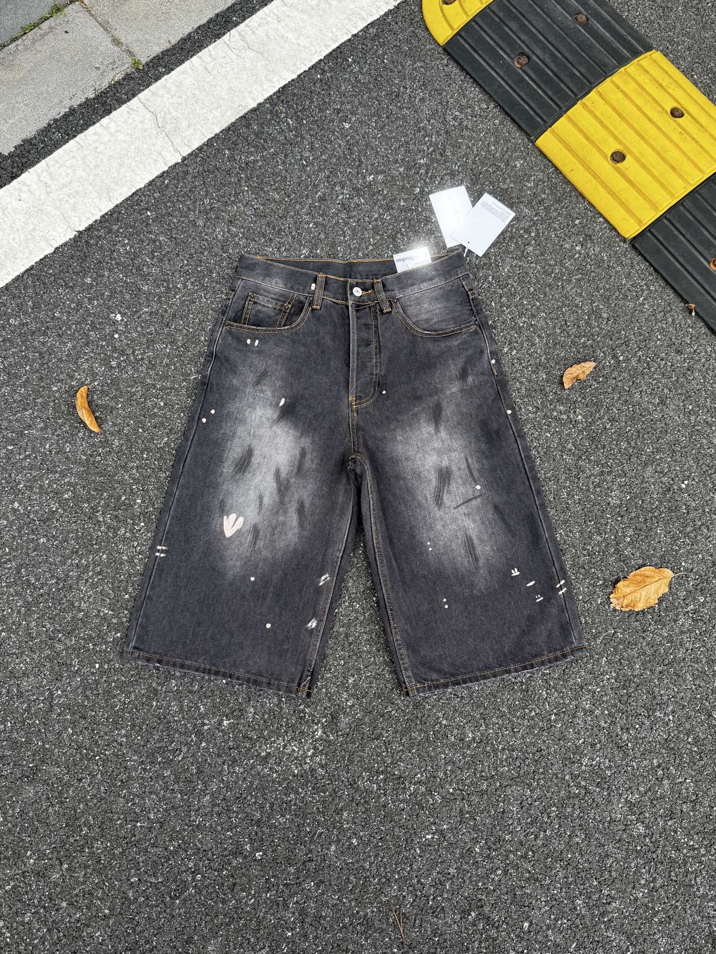 Acne Studios Black Denim Jorts