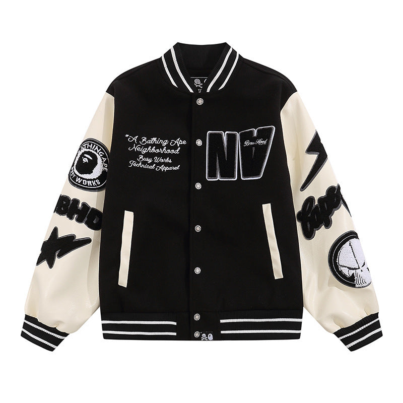 Bape Varsity Leather Jacket