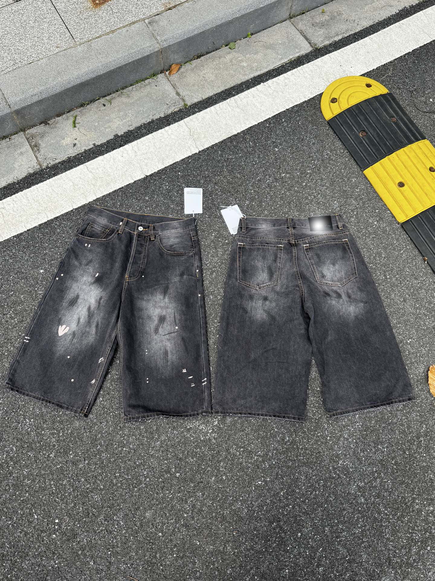 Acne Studios Black Denim Jorts