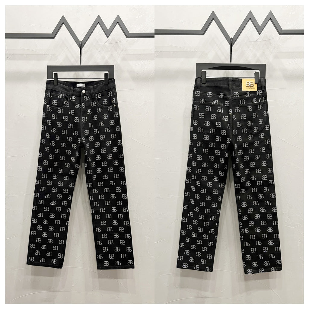 Balenciaga All-over Print Jeans