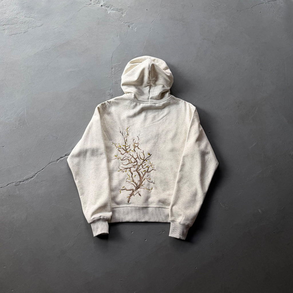 Derschutze "blossom" hoodie grey melange