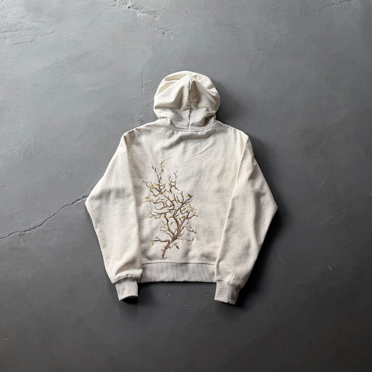 Derschutze "blossom" hoodie grey melange